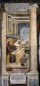 Francesco Petrarca em seu estudo de Unbekannt