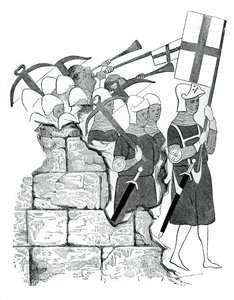Fraternidade dos arqueiros, século XV, 1870 de Unbekannt