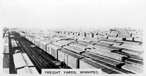 Estaleiros de carga, Winnipeg, Manitoba, Canadá, c1920s de Unbekannt