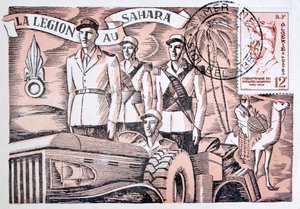 Cartão postal da Legião Estrangeira Francesa, 1952 de Unbekannt