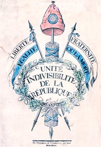 Revolução Francesa 1789: Emblema alegórico da República de Unbekannt