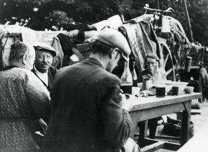 Refugiados franceses e belgas, Rambouillet, França, 16 de julho de 1940 de Unbekannt