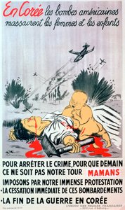 Cartaz anti guerra da Coréia francês, 1950