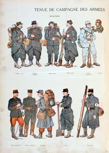Uniformes do exército francês, Primeira Guerra Mundial, 1914 de Unbekannt