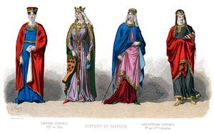 Traje francês: Capetian, Carlovingian, 1882 de Unbekannt