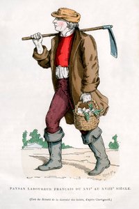 Trabalhador agrícola camponês francês, século XVI 1882-1884 de Unbekannt