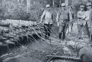 Soldados franceses com cilindros de gás, Primeira Guerra Mundial, 1915 de Unbekannt