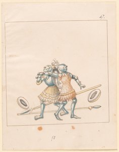 Freydal, O Livro das Justas e Torneio do Imperador Maximiliano I: Combates...Placa 152, c1515. de Unbekannt