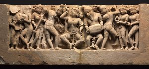 Friso com dançarino e músicos, c. 973 de Unbekannt