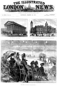 Primeira página do The Illustrated London News, 1887 de Unbekannt