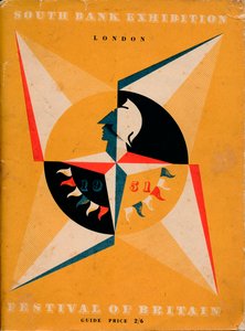 Capa de um guia para o Festival da Grã-Bretanha, 1951 de Unbekannt