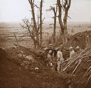 Linha da frente, Les Éparges, norte da França, c1914-c1918. de Unbekannt