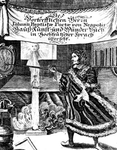 Frontispício de Magia Naturalis por Johannes Baptista della Porta, 1715 de Unbekannt