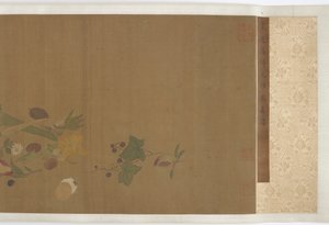Frutas, legumes, flores e insetos, dinastia Ming, 1368-1644. de Unbekannt