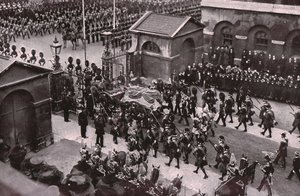 Procissão fúnebre do rei Eduardo VII, Whitehall, Londres, 20 de maio de 1910. de Unbekannt