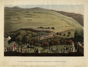 Procissão fúnebre de Napoleão Bonaparte em 9 de maio de 1821, 1828 de Unbekannt