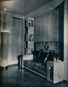 Móveis e interior de um escritório particular. Desenhado por Joseph Sinel, 1930 de Unbekannt