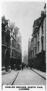 Casas com duas águas, Cloth Fair, Londres, c1920s de Unbekannt