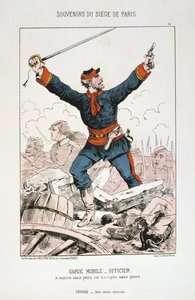 Guarda Móvel - Oficial, Cerco a Paris, 1870-1871 de Unbekannt