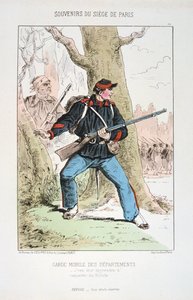 Guarda móvel dos departamentos, cerco de Paris, 1870-1871 de Unbekannt