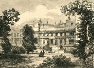 Parte dianteira do jardim da casa de Northumberland, 1881. de Unbekannt