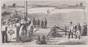 Garrett & Sons Motor de lavra a vapor e equipamento de cilindro duplo, c1862 de Unbekannt