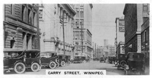 Garry Street, Winnipeg, Manitoba, Canadá, c1920s de Unbekannt