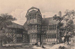 Antigo salão de Gawsworth, Cheshire, 1915 de Unbekannt