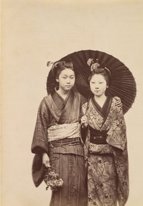 [Geisha Girls], c. 1880. de Unbekannt