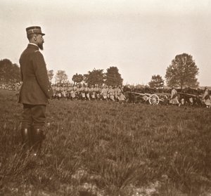General Henri Gouraud, Champagne, norte da França, c1914-c1918. de Unbekannt