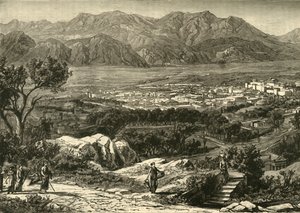 Vista geral de Esparta, restaurada, 1890. de Unbekannt