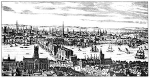 Vista geral de Londres, 1666, 1909 de Unbekannt