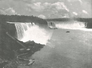Vista geral das Cataratas do Niágara, 1895. de Unbekannt