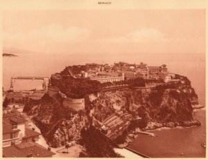 Vista geral do Principado de Mônaco, 1930. de Unbekannt