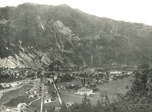 Vista geral da cidade de Interlaken, Suíça, 1895. de Unbekannt