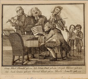 Georg Friedrich Haendel, Johann Sebastian Bach, Giuseppe Tartini, Johann Joachim Quantz, Christoph W de Unbekannt