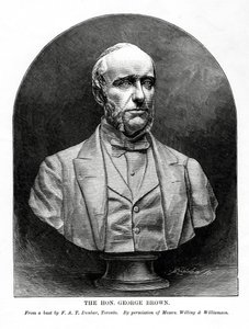 George Brown, jornalista e político canadense de origem escocesa, século XIX de Unbekannt