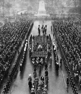 George Vs cortejo fúnebre no Horse Guards Parade, Londres, 28 de janeiro de 1936 de Unbekannt