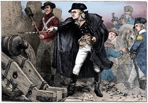 George Washington no cerco de Yorktown, Virgínia, 1781 c1880 de Unbekannt