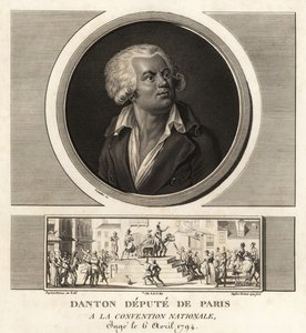 Georges Danton, Deputado de Paris na Convenção Nacional, executado 1794 de Unbekannt