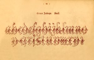Arabesco alemão. Pequeno, 1862 de Unbekannt