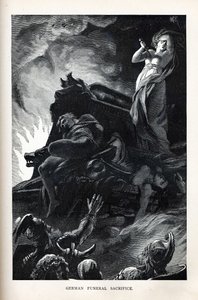 Sacrifício fúnebre alemão, 1882 de Unbekannt
