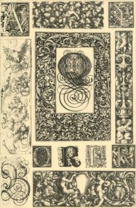 Ornamentos tipográficos renascentistas alemães, 1898. de Unbekannt
