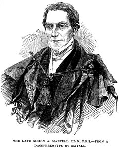 Gideon Algernon Mantell, geólogo inglês, 1852 de Unbekannt
