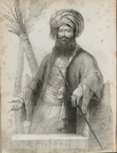 Giovanni Battista Belzoni 1778-1823 Frontispício da Narrativa das Operações e Disco Recente de Unbekannt