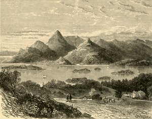 Porto de Glengariff e baía de Bantry do hotel de Eccles, 1898. de Unbekannt