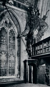 Gog Gogmagog, um dos dois gigantes da cidade queimados no incêndio do London Guildhall, 1940 de Unbekannt