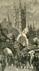 Indo para o serviço pela entrada escura: visitantes coloniais e indianos em Canterbury, 1886. de Unbekannt