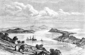 Baía Golden Horn, Rússia, 1895 de Unbekannt