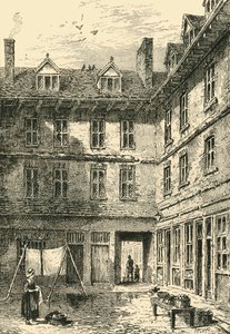 Goldsmiths House, Green Arbor Court, cerca de 1800, c1872. de Unbekannt